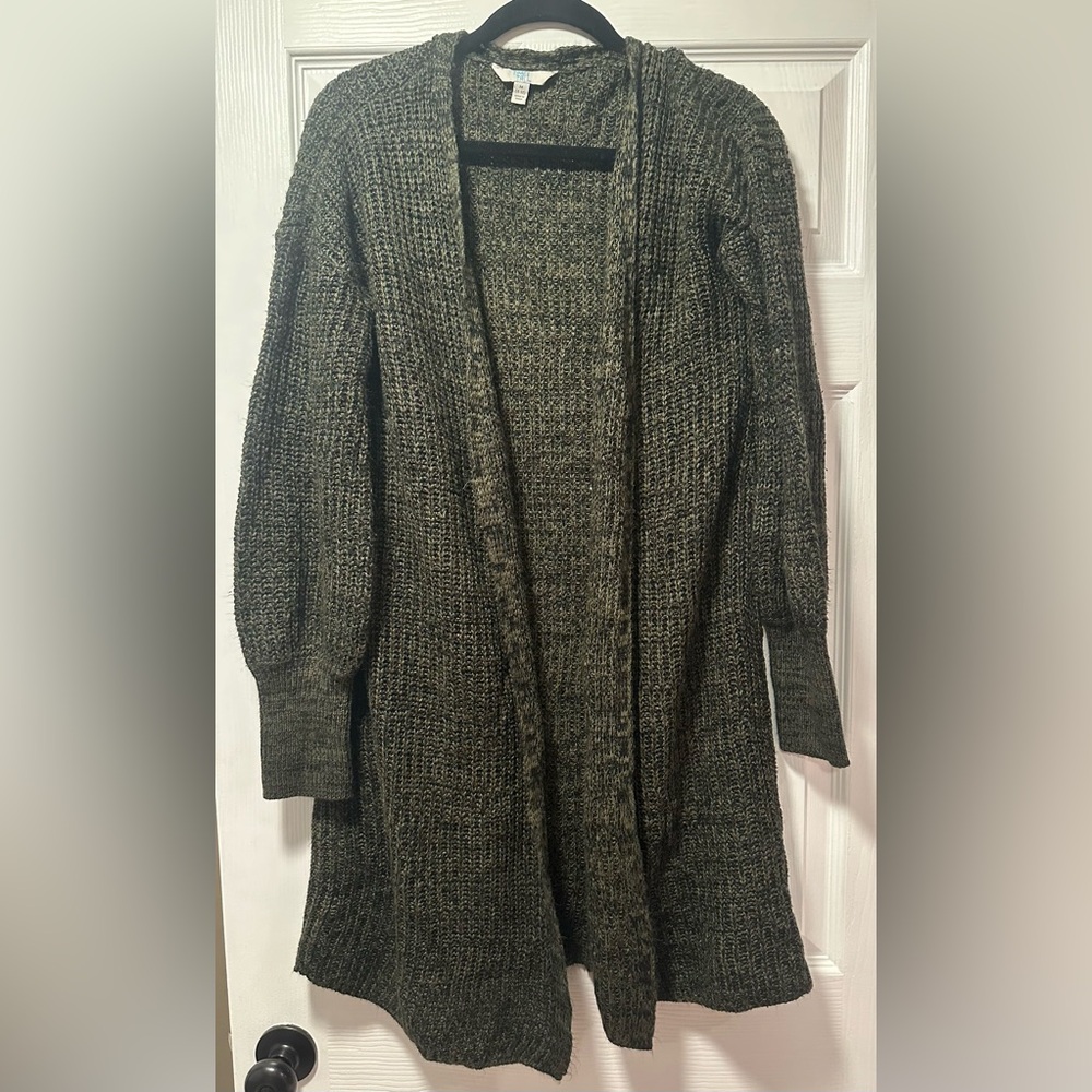 Olive Green Cardigan